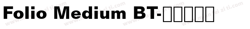 Folio Medium BT字体转换